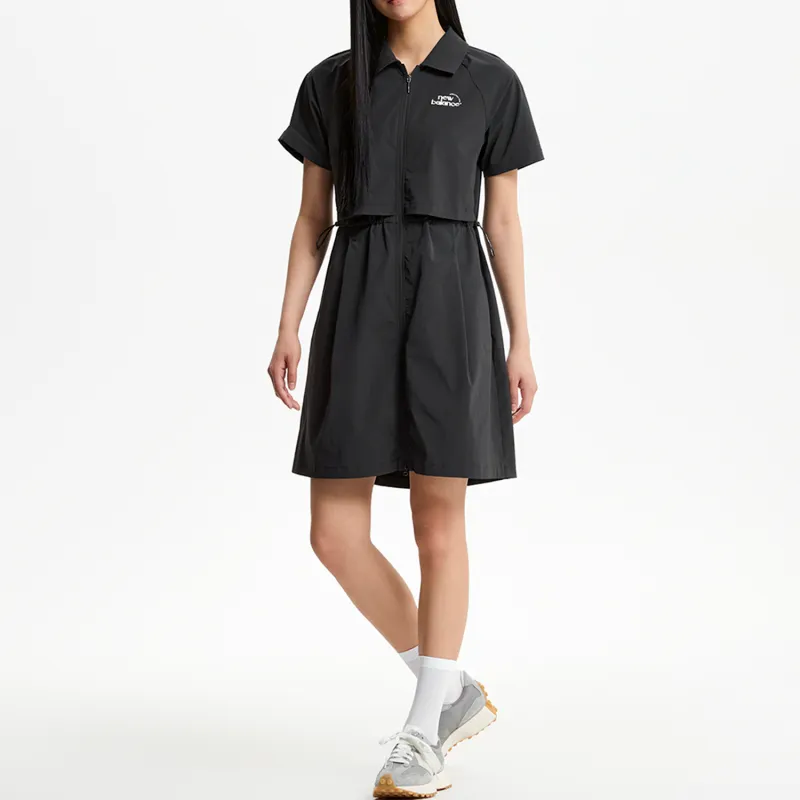 New Balance WOMENFROZEN Short Sleeved Dress Women's Black-3