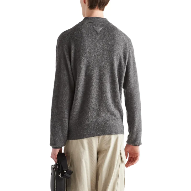 PRADA Polo Shirts Men Gray-2