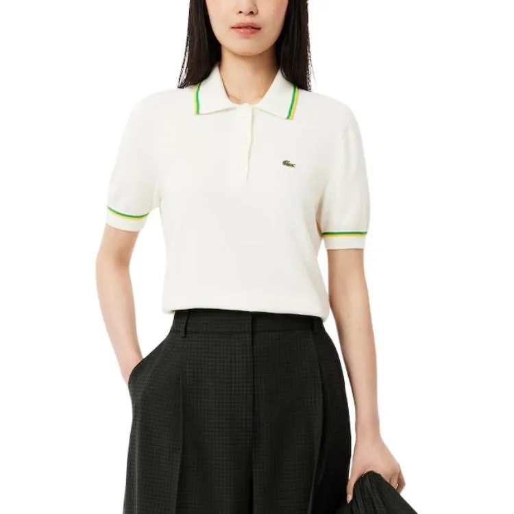 LACOSTE Polo Shirt Women's White-1