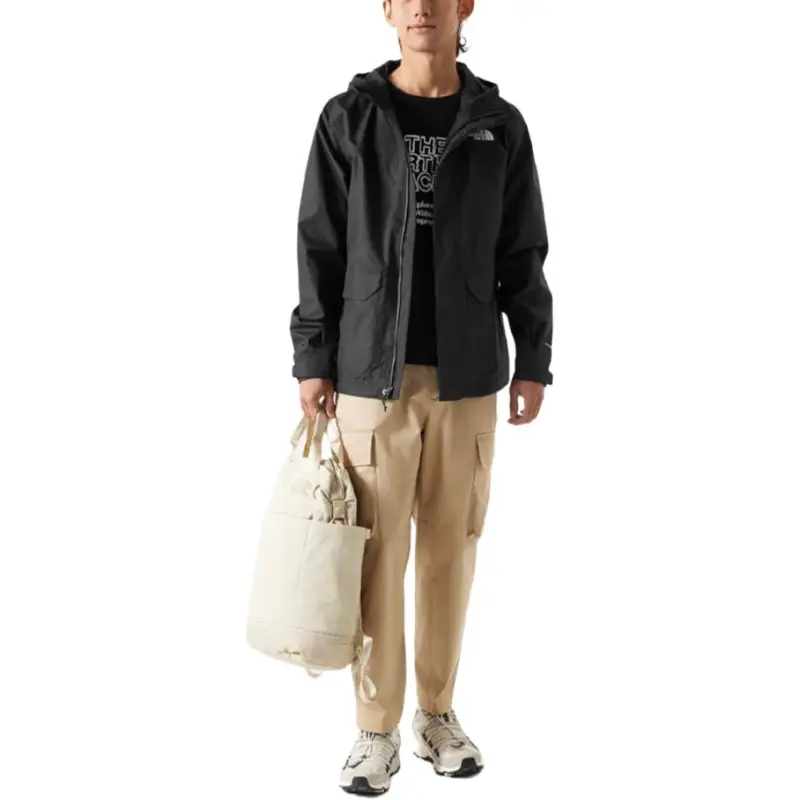 THE NORTH FACE City Outdoor Collection Waterproof And Windproof Windbreaker Jacket Men's Black-2