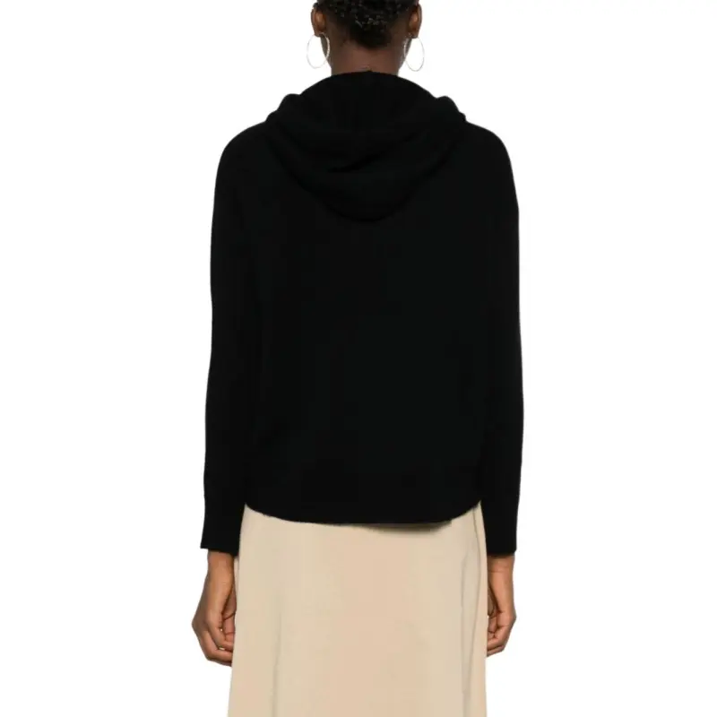 MaxMara Logo Embellished Knitted Hoodie-3