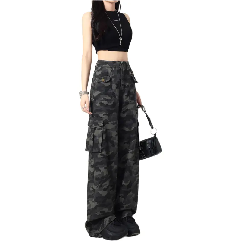 Concubine Zhu Jeans Women's Camouflage-2