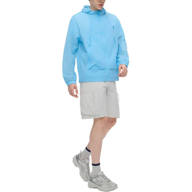 FILA FUSION Jackets Coats Women's Light Azure Blue-4