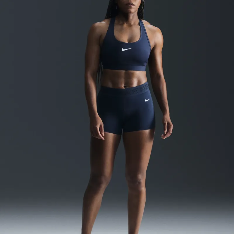 Nike Pro Women's Mid-Rise 3' Mesh-Paneled Shorts-1