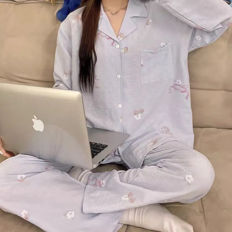 WANANNI Pajama Set Women's Sky Blue-2