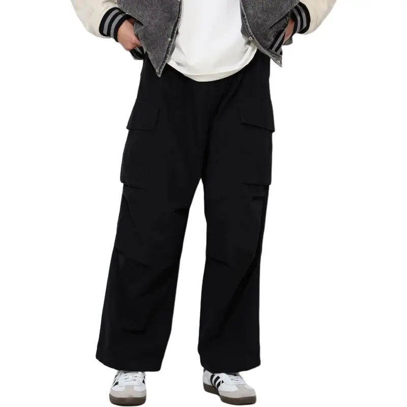 Beams Cargo Pants Men Black-2