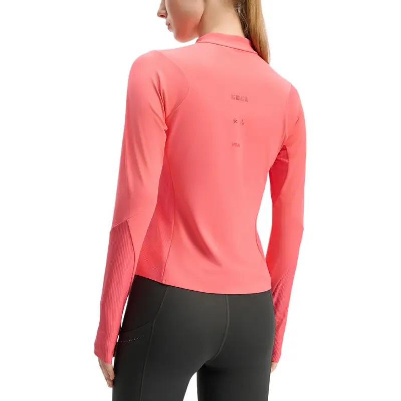 FILA Fitness Regular T Shirt Women's Coral Red-3