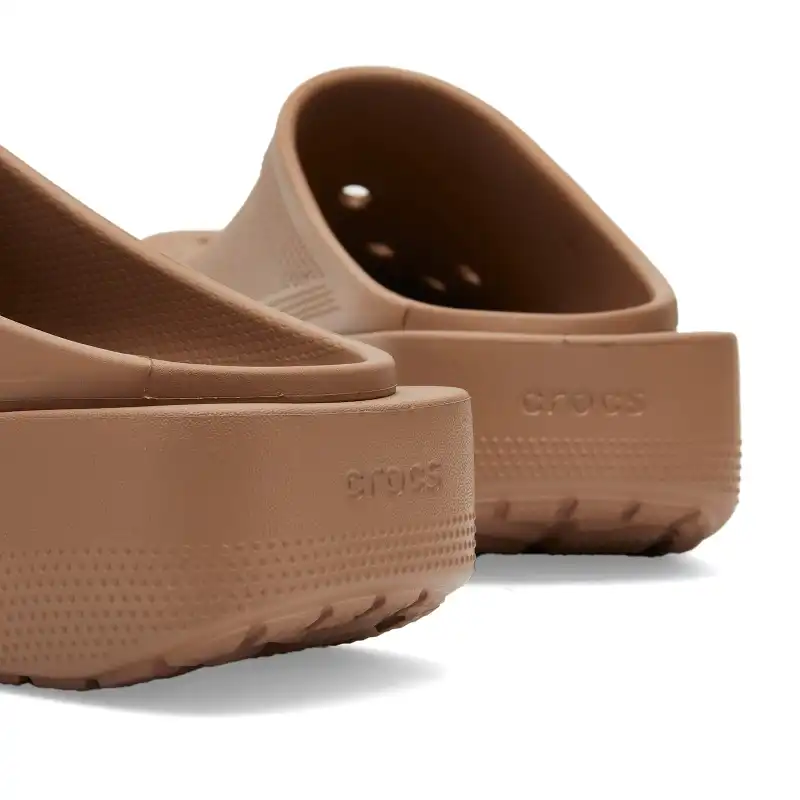 Crocs Blunt Toe Clog Clogs Unisex Brown-10