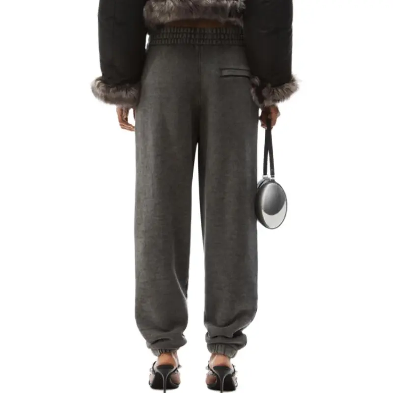 Alexander Wang Flame Logo Embossed Sweatpants-2