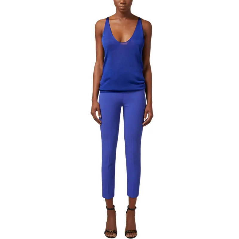 Elisabetta Franchi High Waisted Skinny Trousers-2