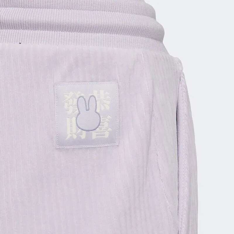 Adidas Originals Knitted Sweatpants Women's Light Purple-3