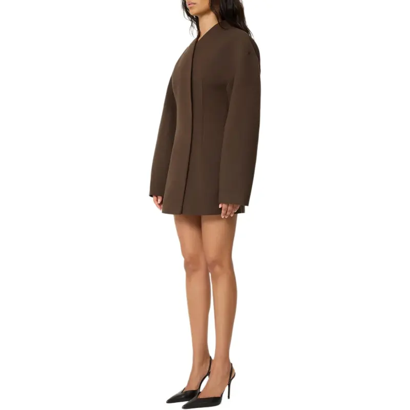 Entire Studios X Khy Long-Sleeved Dresses Women's Cinder/Coal Ash Color-1