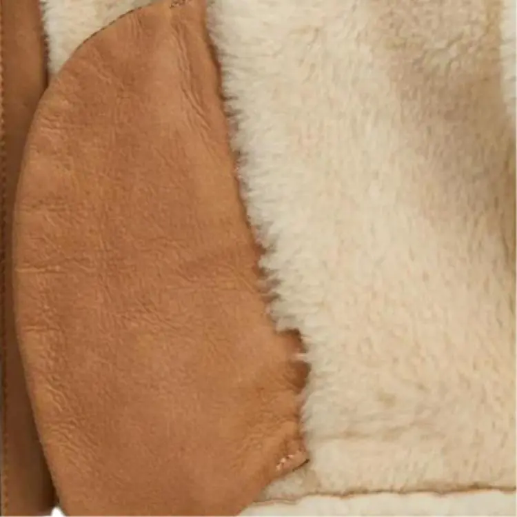 COACH Leather Jacket Women's Brown-4