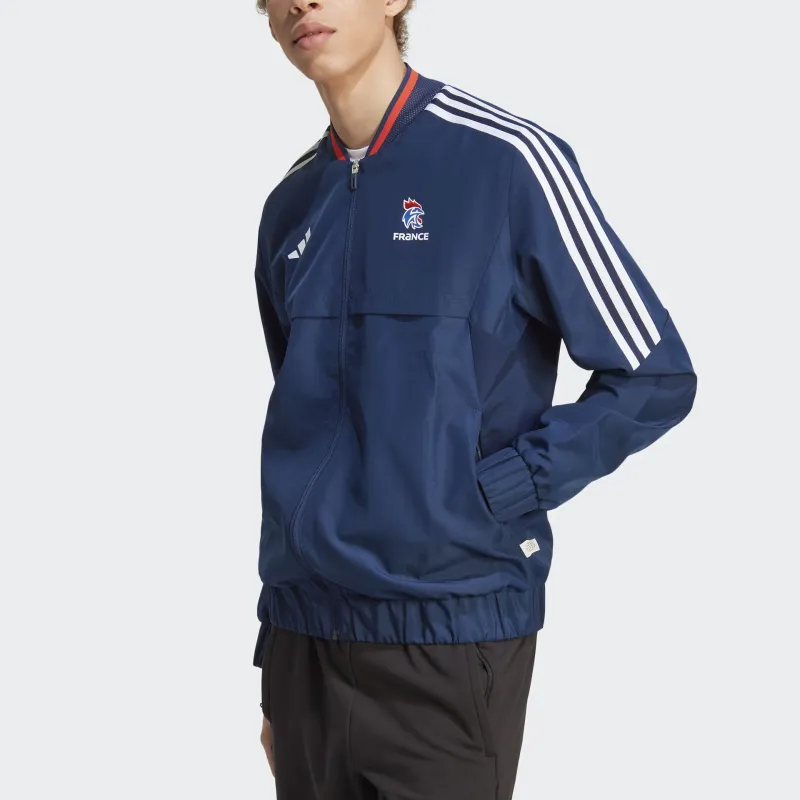 Adidas France Handball Anthem Track Top Jackets Coats Men's Marine Blue-1
