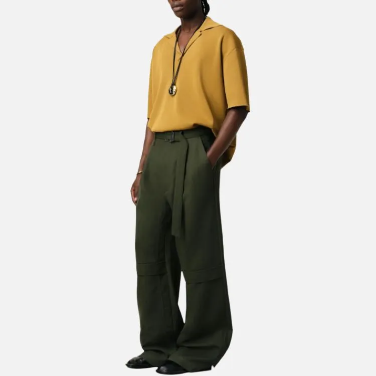 Ami Belted Loose Fit Trousers-2