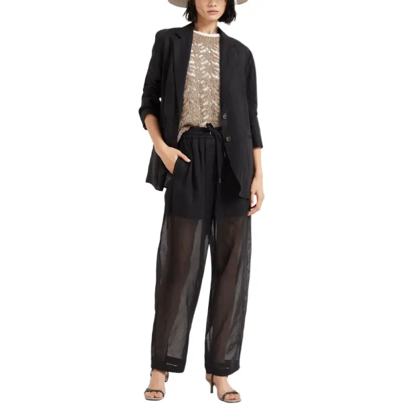 Brunello Cucinelli Organza Track Trousers-1
