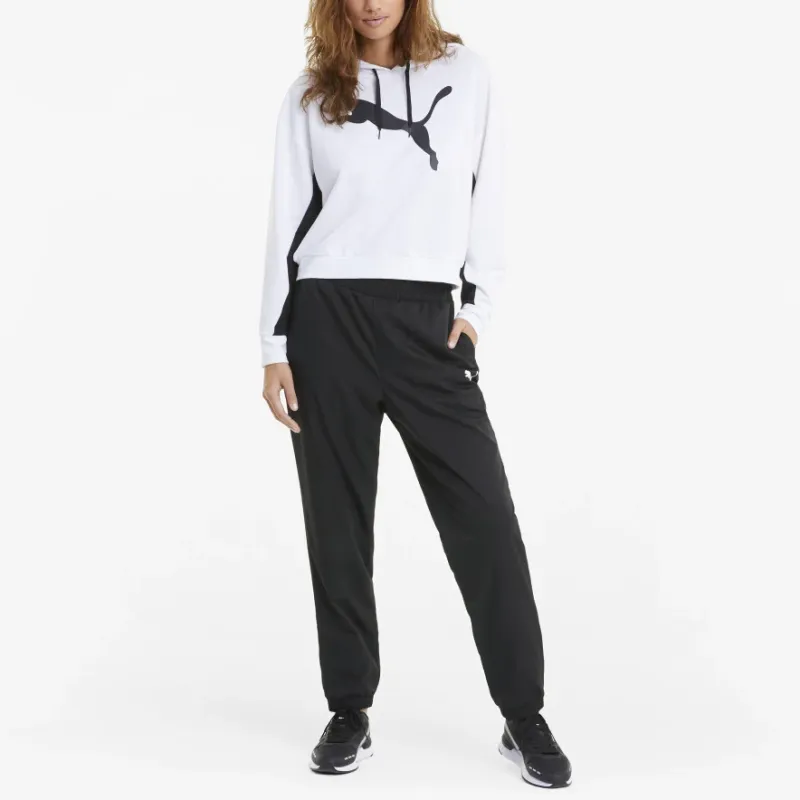 PUMA Active Woven Pants Knitted Sweatpants Women's Black-4