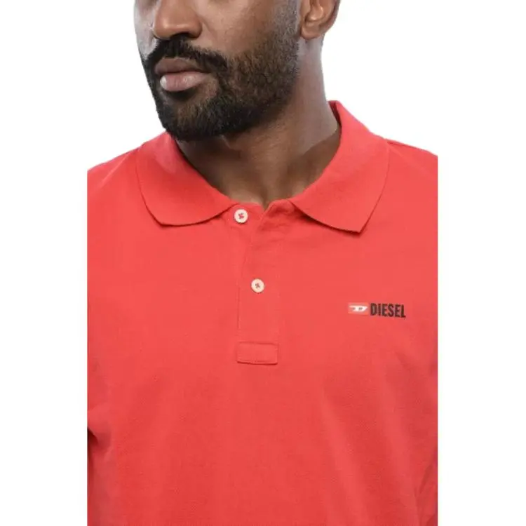 DIESEL Polo Shirts Men Red-3