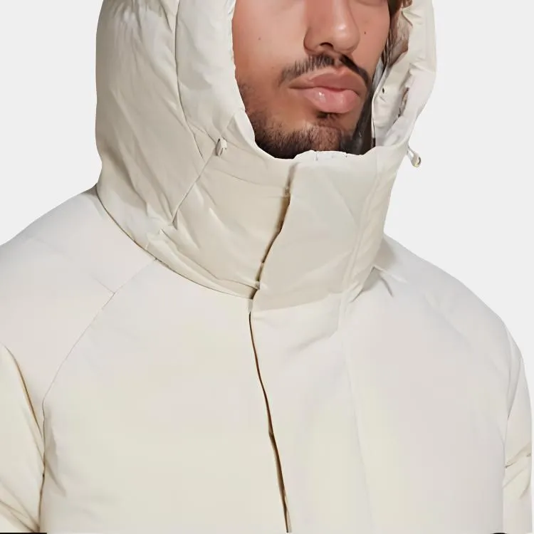 Adidas BIG BAFFLE DOWN COAT Down Jacket Men's White-5