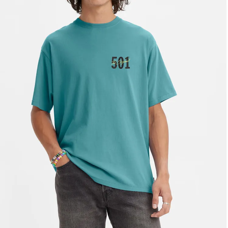 Levis T Shirts Men Blue-3
