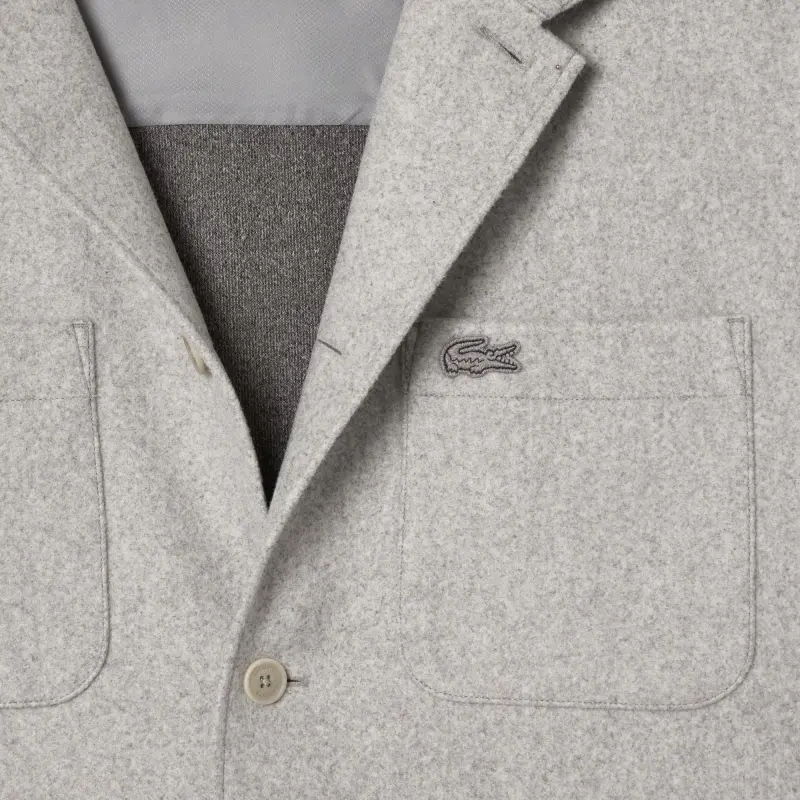 LACOSTE Flannel Shirt Jacket-3