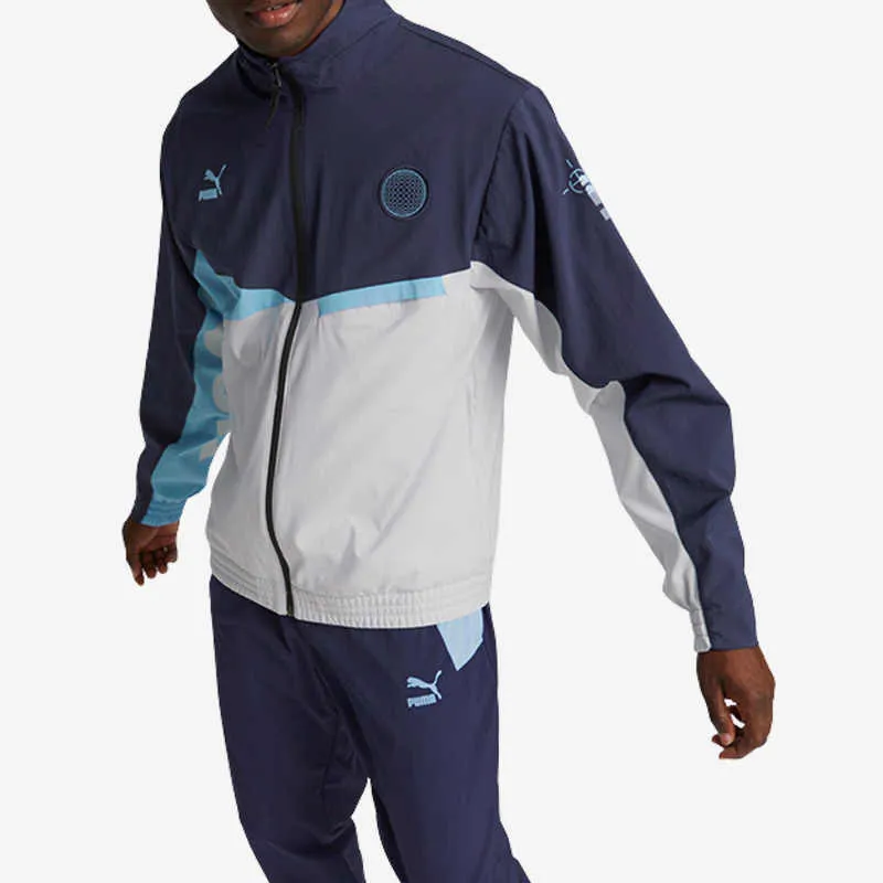 PUMA Jackets Men Tweed Blue-2