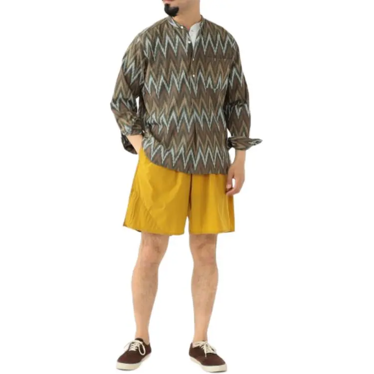 Beams Shirts Men Olive Green-2