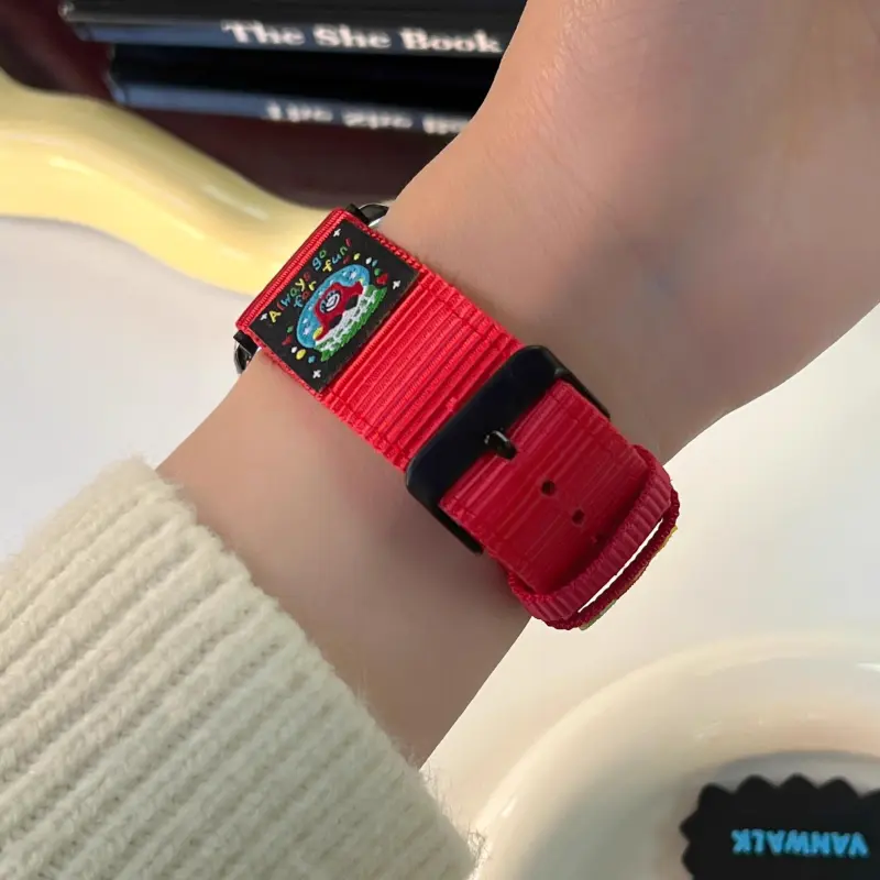 KVZUVUU Watch Band Apple Compatibility Canvas Material-7