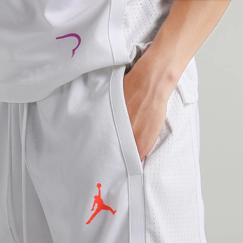 Jordan Basketball Shorts Men's White-5
