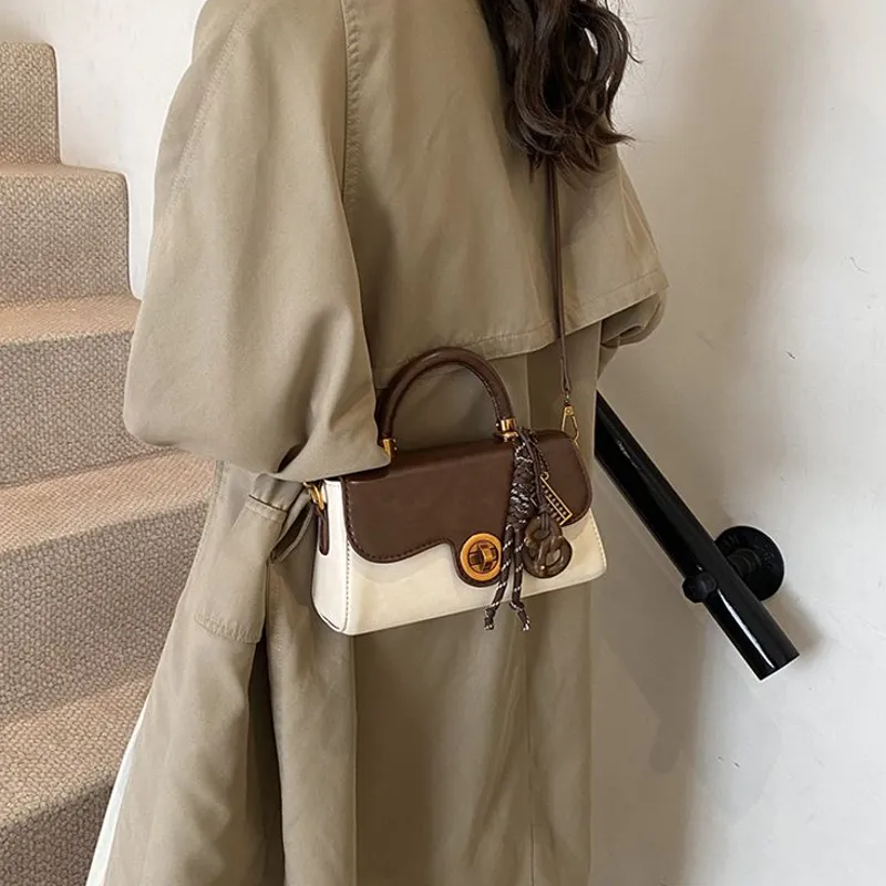 Fitchell PU Handbag Women's Coffee/White/Brown/Black-2