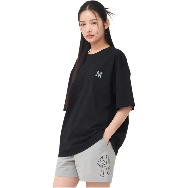 MLB New York Yankees Casual Shorts Unisex Light Gray-3