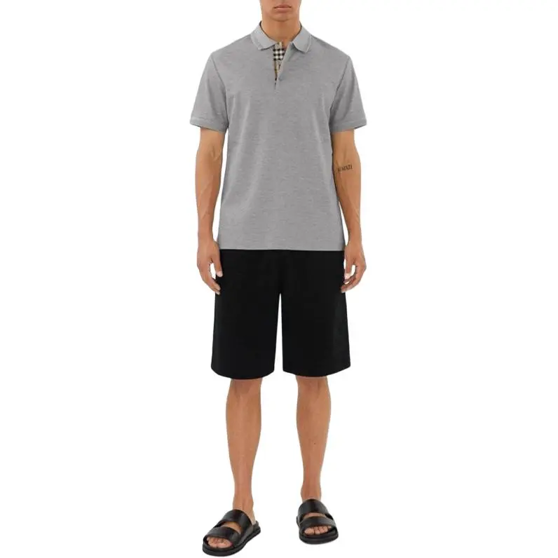 Burberry Polo Shirts Men Gray-1