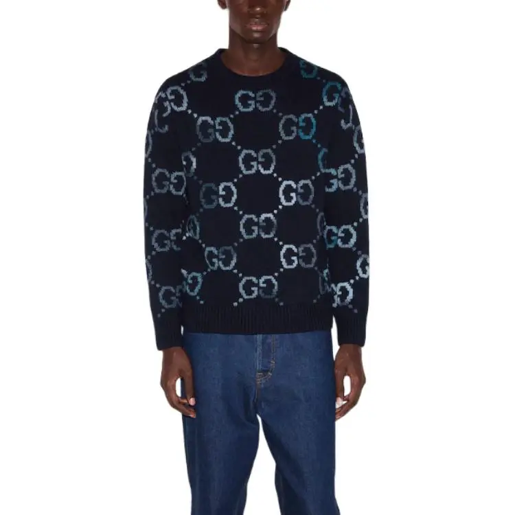 GUCCI Gg Jacquard Crewneck Jumper-1