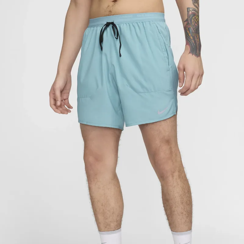 Nike x STRIDER Dri Fit Men's Dri FIT 7' Brief Lined Running Shorts Casual Shorts Men's Denim Blue Turquoise-4