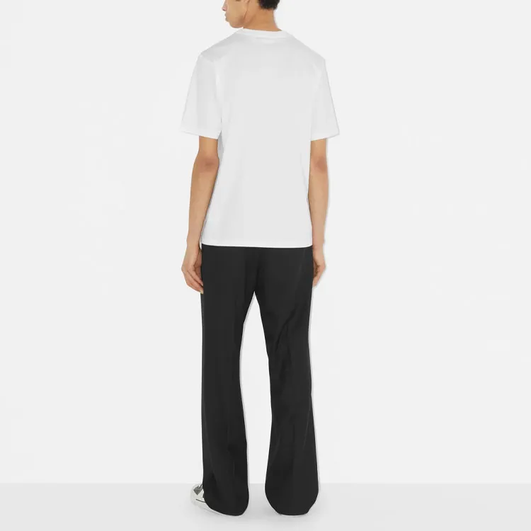 Burberry Embroidered Oak Leaf Crest Cotton T shirt-2