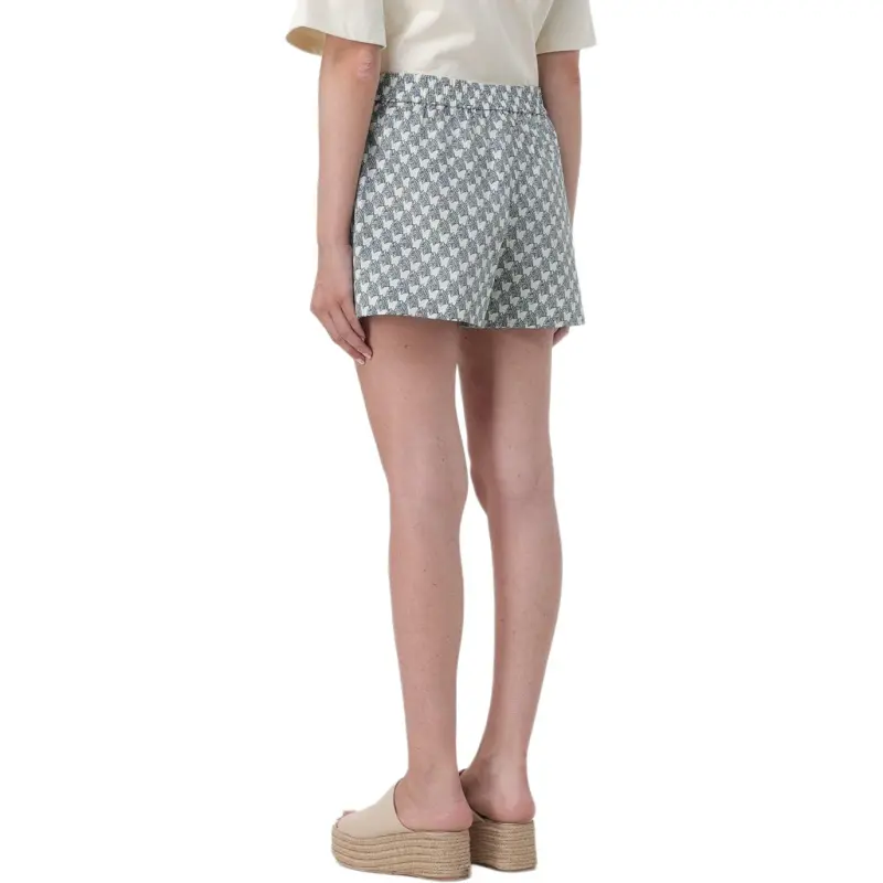 TORY BURCH Allover Printed Poplin Shorts-3