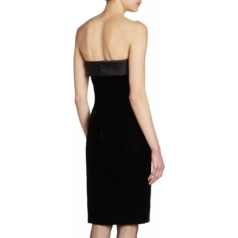 SAINT LAURENT FW23 Sleeveless Dress Women's Black-5