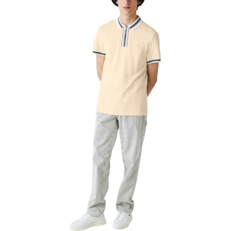 LACOSTE Polo Shirts Men Ecru-1