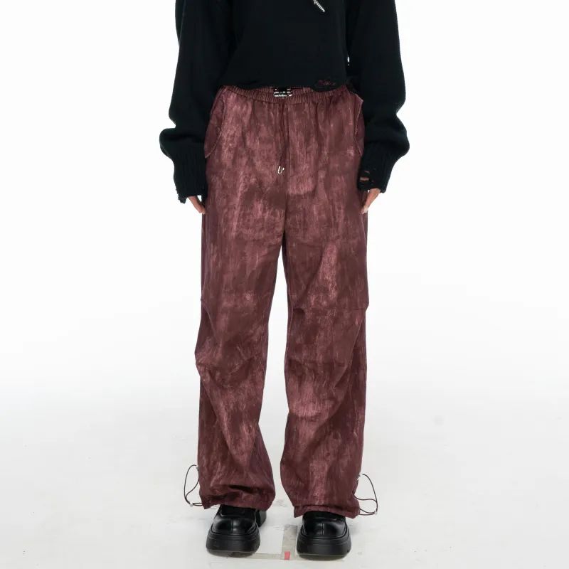MYMIX Casual Pants Women's Red-3