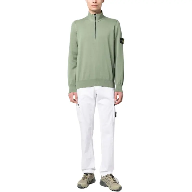 STONE ISLAND Compass Motif Zip up Sweatshirt-2