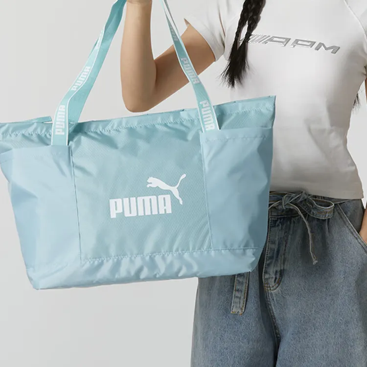 PUMA Fabric One Shoulder Handbags Regular Women's Light Blue-3