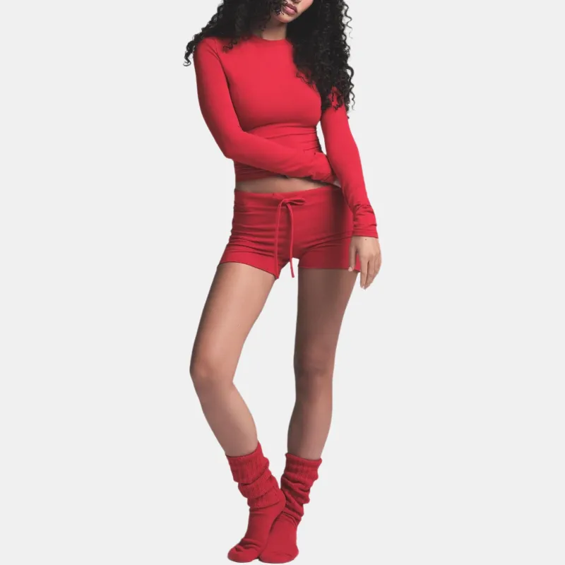 SKIMS T-Shirt Women's Cranberry/Raspberry-1
