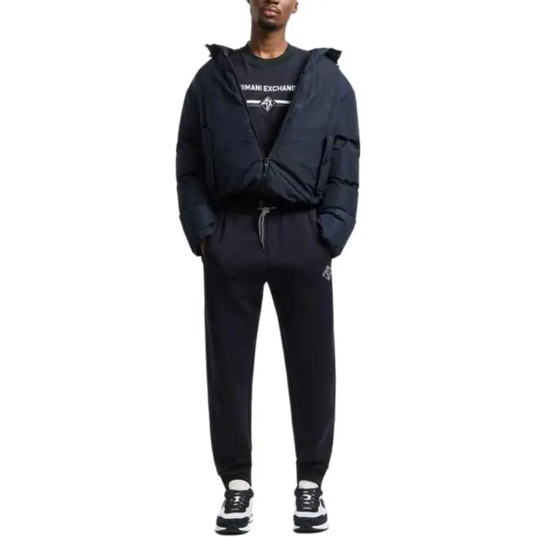 ARMANI EXCHANGEAE SS25 Knitted Sports Pants Men's Marine Blue-2
