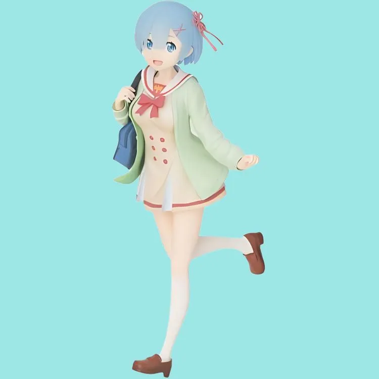 SEGA Rem Sega Re Zero Starting Life In Another World Re 0 Rem School Uniform Bonus Gifts-6