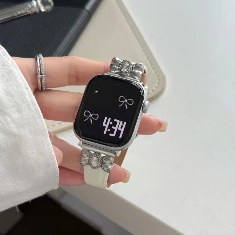 Wei Xin Apple Compatibility Watch Band Cowhide Leather Material-10