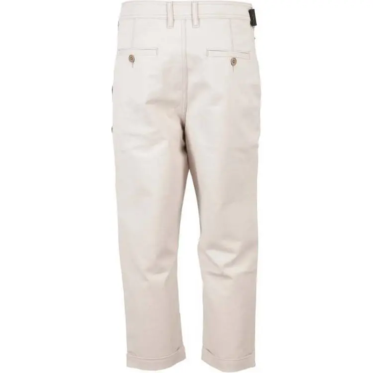 Neil Barrett Logo Detailed Flared Cropped Pants-1