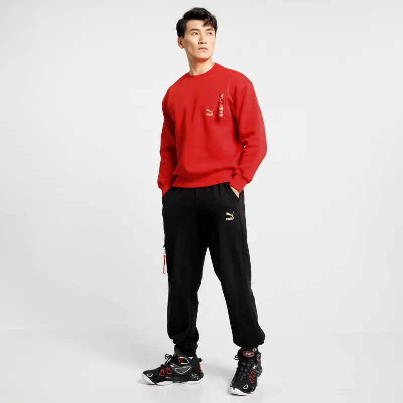 PUMA Sweatshirts Unisex Red-4