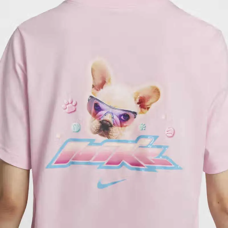 Nike Sportswear Essential Women's Loose Fit Cotton T-Shirt Pink-3
