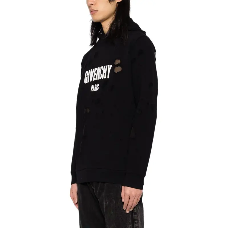 Givenchy Logo print Distressed Hoodies-3