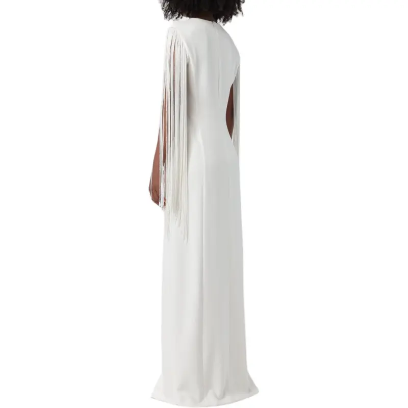 MaxMara Long Sleeved Dress Women's White-4